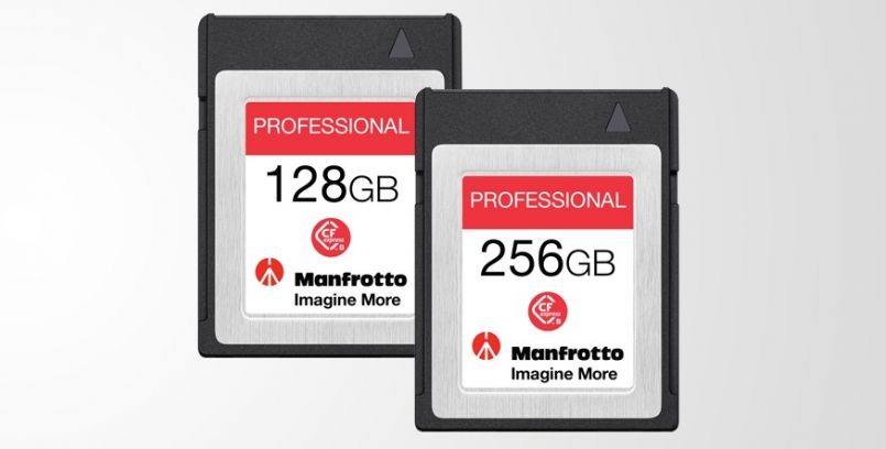 Manfrotto представила карты памяти CFexpress Type B на 128 ГБ и 256 ГБ